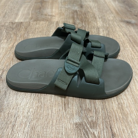 CHACO | Men's Green Slip-On Casual Sandals, Fossil - Picture 4 of 10